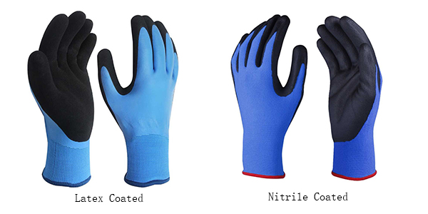 rubber coated work gloves