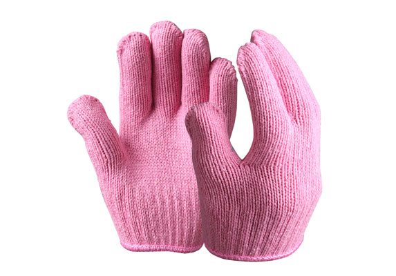 SKG-04-P String Knit Safety Work Gloves/Acryic Gloves With Dots