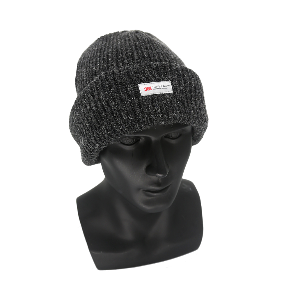 Black Shetland Wool Hat/SWH-003