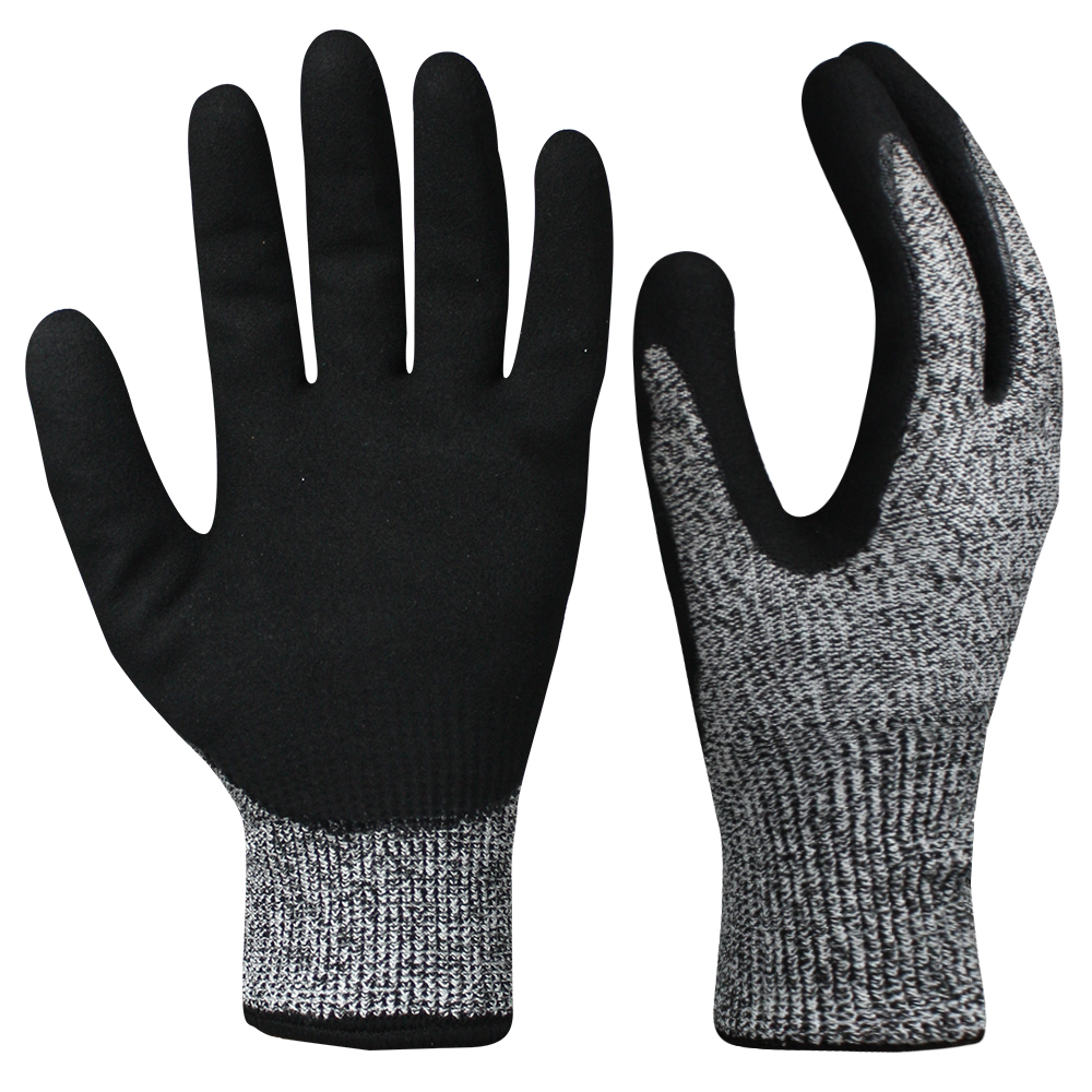 Double Layer HPPE Cut Resistant Safety Work Gloves/CRG-017