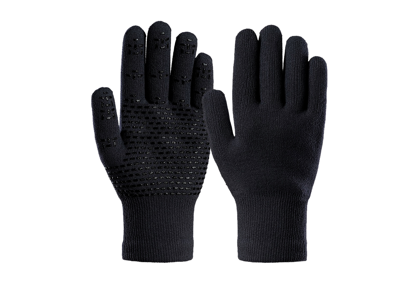 Merino Wool Gloves with Silicone on Palm/MWG-005