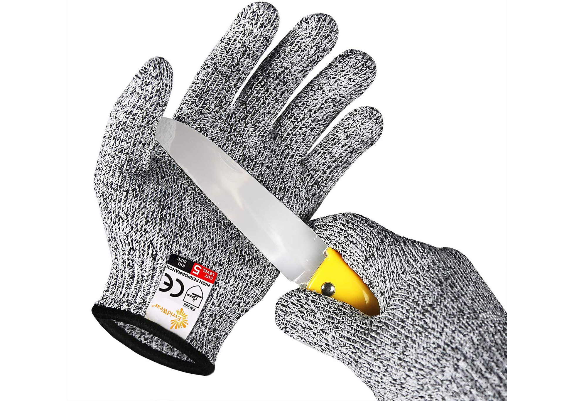 HPPE Cut Resistant Gloves with Silicone on Palm/CRG-002