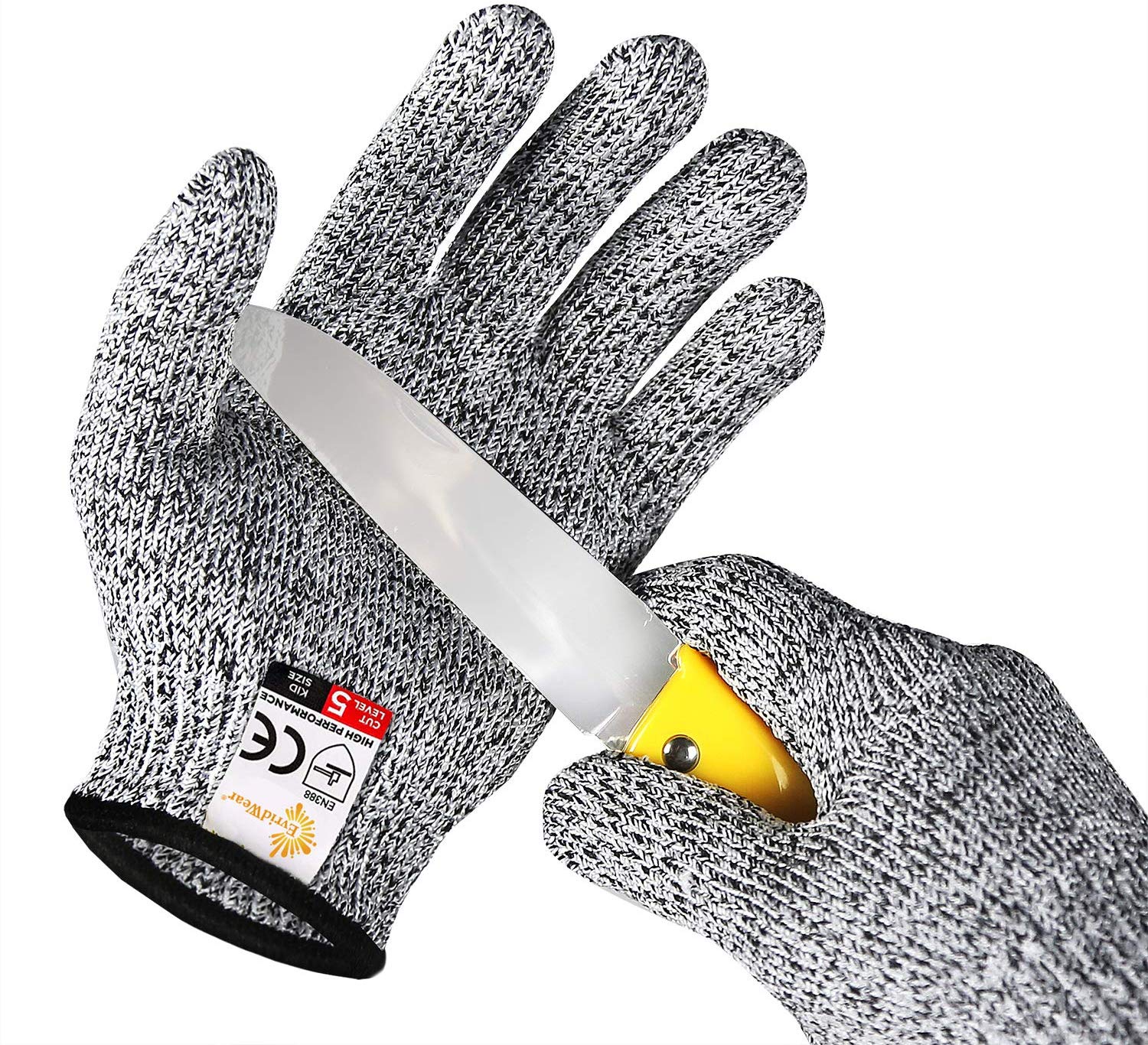 HPPE Cut Resistant Gloves with Silicone on Palm/CRG-002
