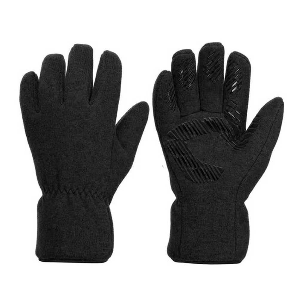 Polyester Fleece Glove with Silicone on Palm and Thumb/IWG-027