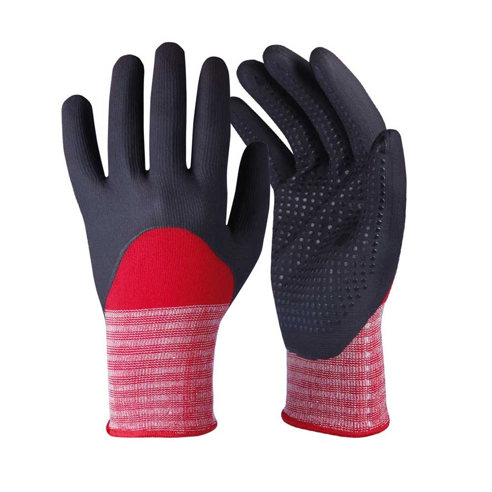 Nitrile Coated Safety Work Gloves/NCG-017