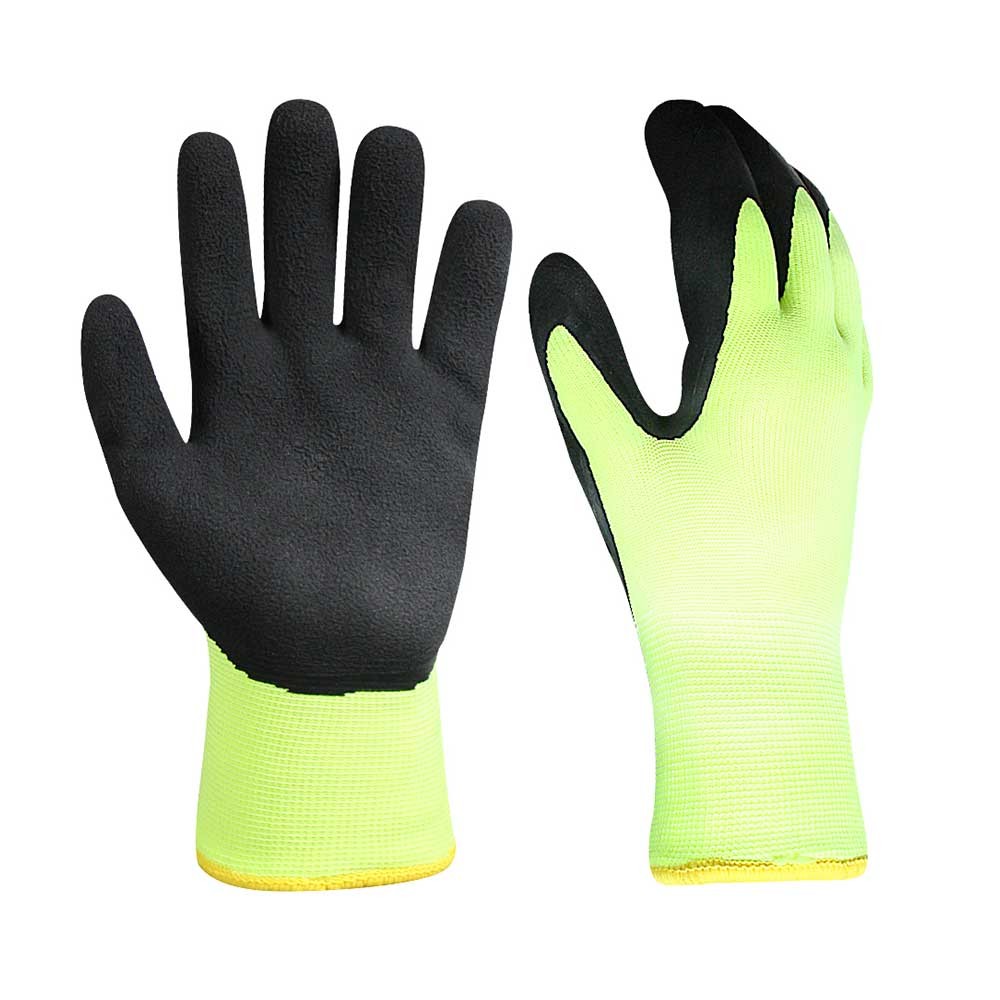 Latex Coated Acrylic Gloves with Terry Loop lining/LCG-013