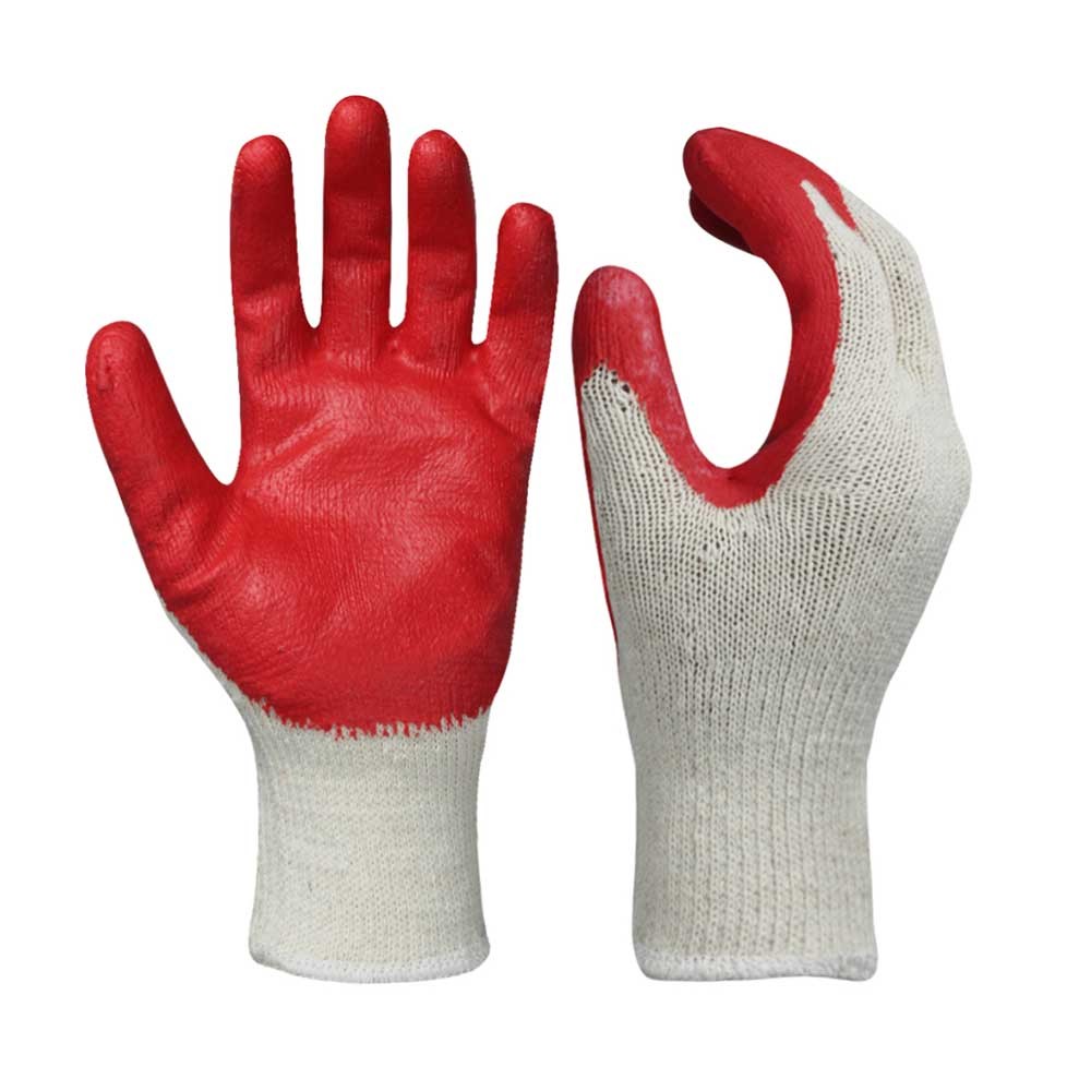 Latex Coated Cotton Safety Work Gloves/LCG-011