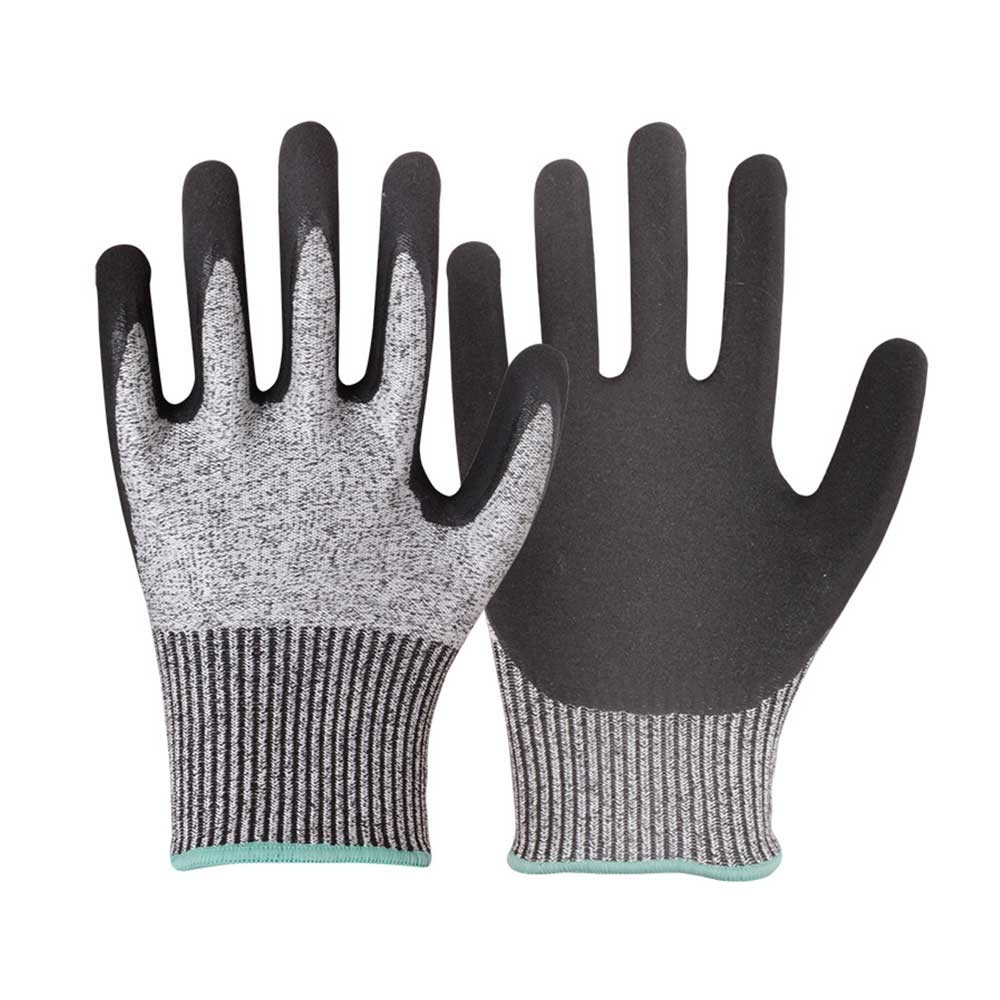 Nitrile Coated Cut Resistant Safety Work Gloves/CRG-009