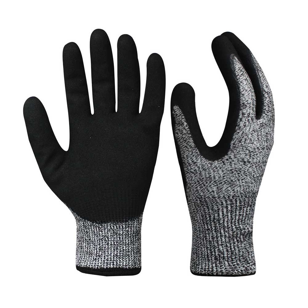 CRG-017 Double Layer HPPE Cut Resistant Safety Work Gloves