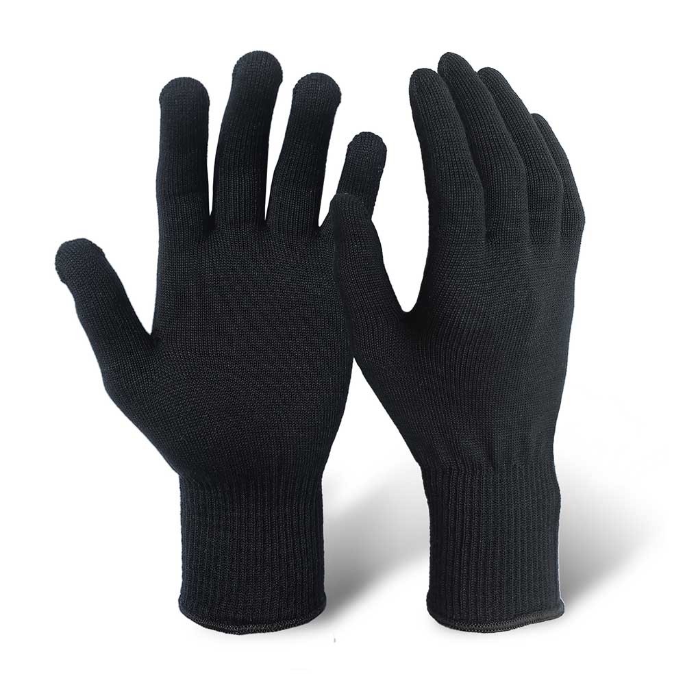 Black Silk Gloves for Liner/MWG-007