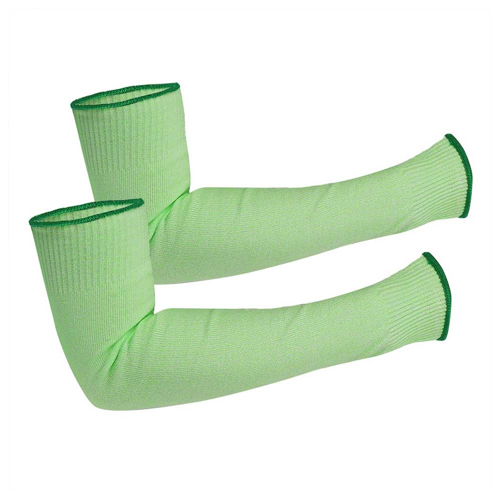 Green HPPE Cut Resistant Work Sleeves/CRS-005