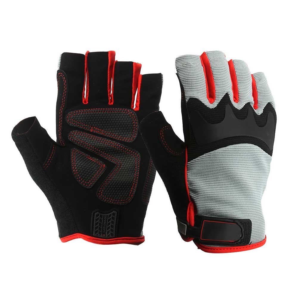 Mechanic Safety Work Fingerless Gloves/MSG-011