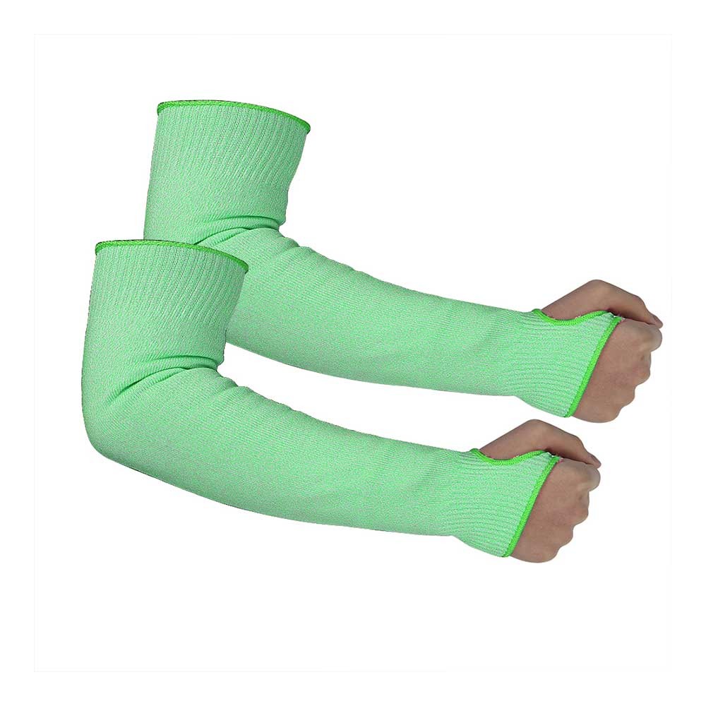 Green HPPE Sleeves for Cut resistant/CRS-010