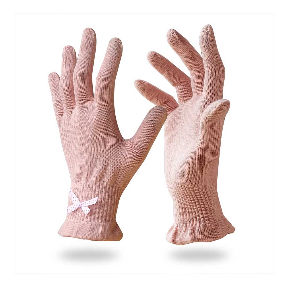 Beauty Cotton Gloves with Touchscreen Fingers for Women/BCG-001