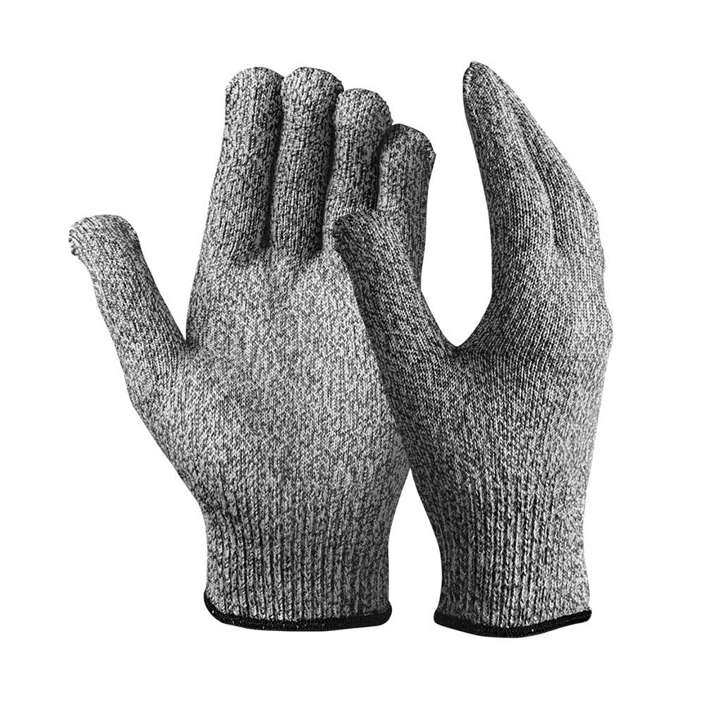 CE EN388 13G Gray Elastic Hand and High Quality Durable Safety Dexterity HPPE Cut Protective Gloves for Sculpture