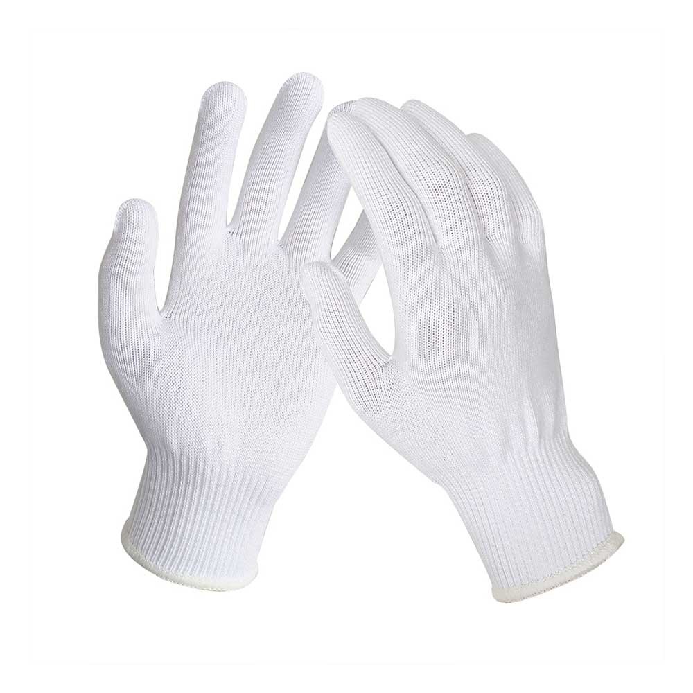 13G Thin ,Light Weight Polyester Cotton String Knit Safety Work Gloves