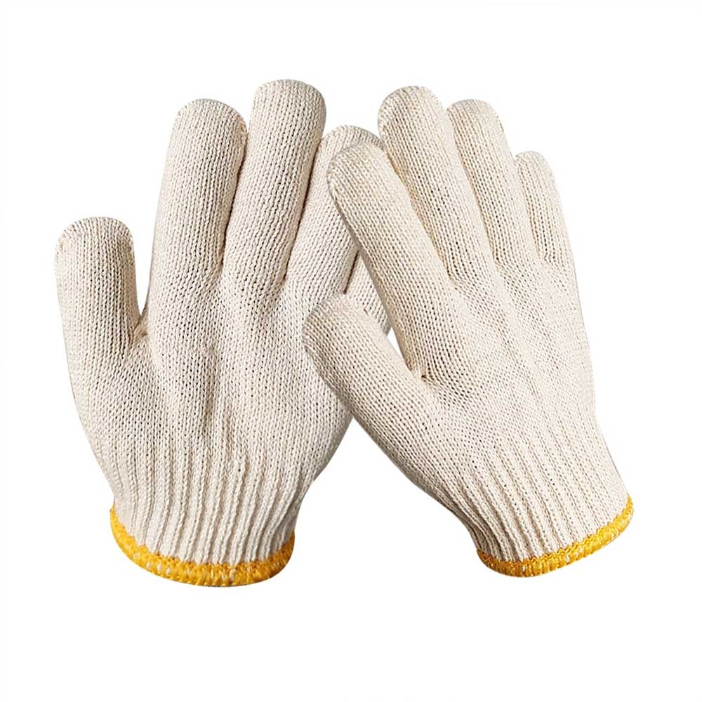 10G Kids Cotton String Knit Safety Work Gloves