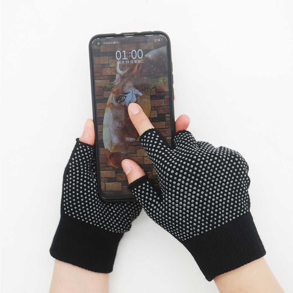 Fingerless Yoga Non-slip Smartphone Touch Screen Gloves