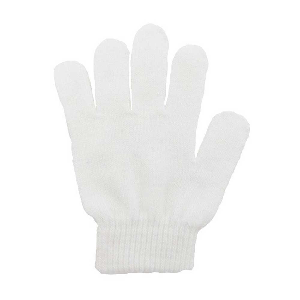 White Acrylic Stretchable Magic Knit Cold Protection Gloves