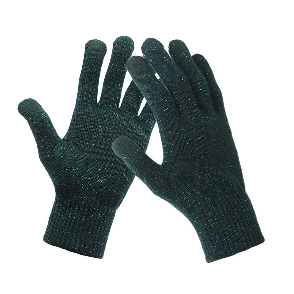 Black 10 G Antibacterial Cold Protection Knit Gloves 