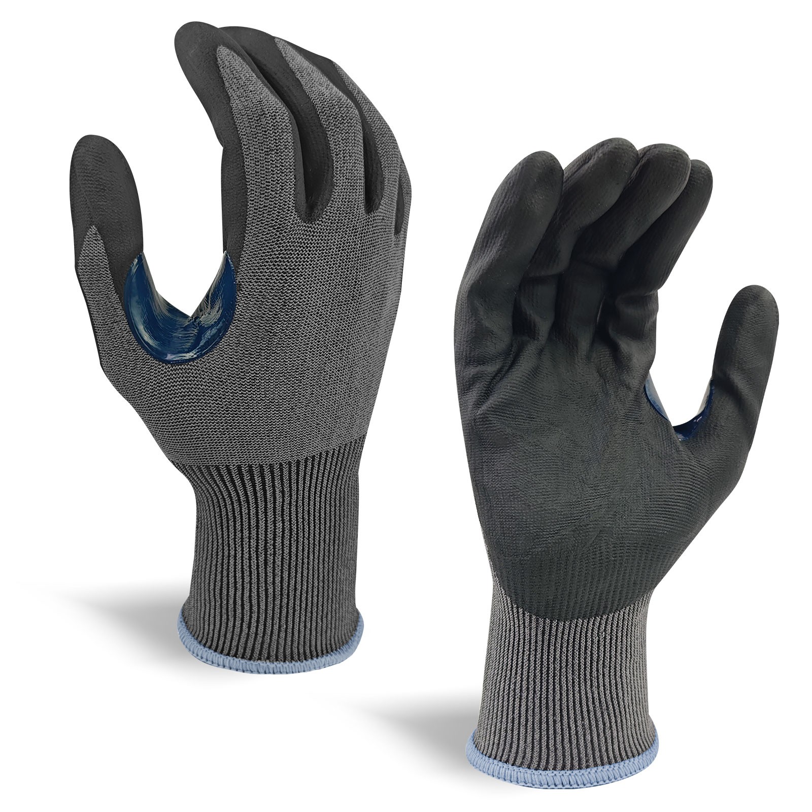 18G Nitrile Dipped Touch Screen A6 Cut Resistant Glove with Thumb Crotch Reinforced/60812